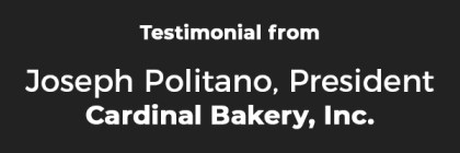 Testimonial_Joseph Cardinal Bakery