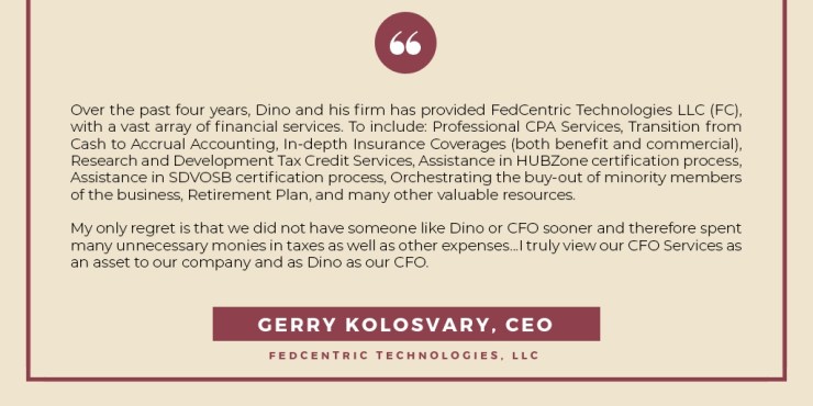 Gerry Kolosvary, Testimonial